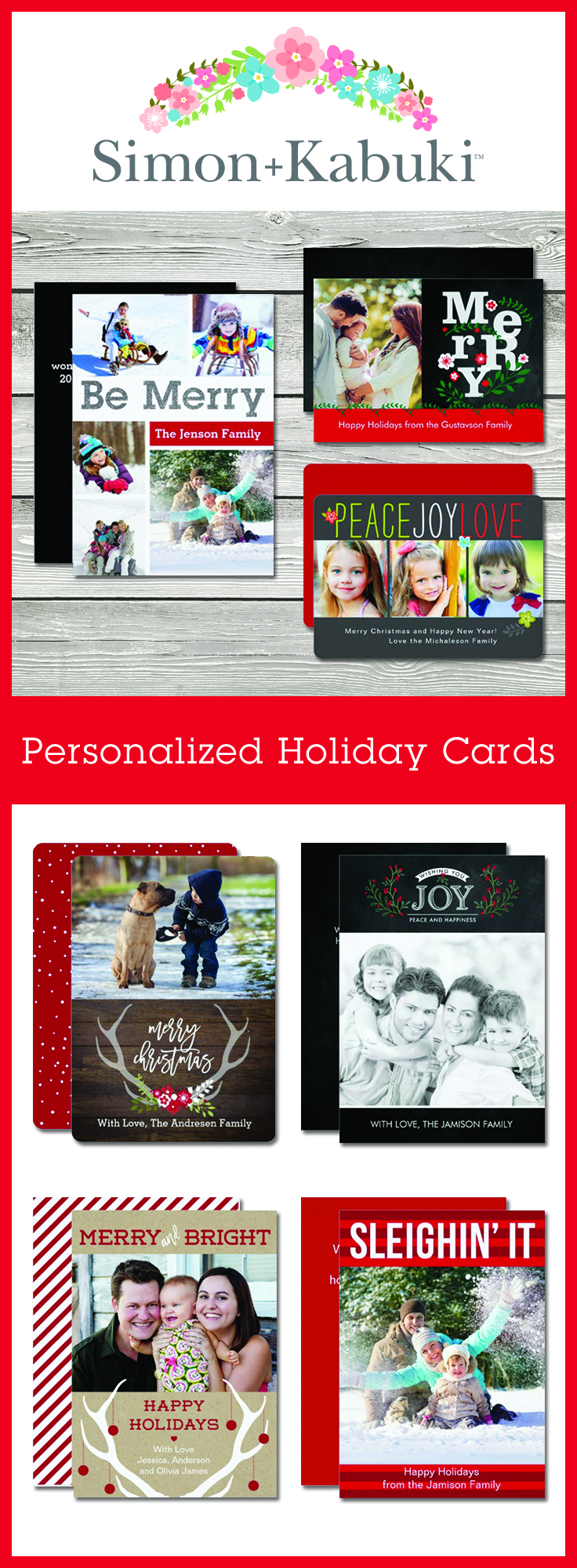 New Simon+Kabuki Holiday Photo Cards